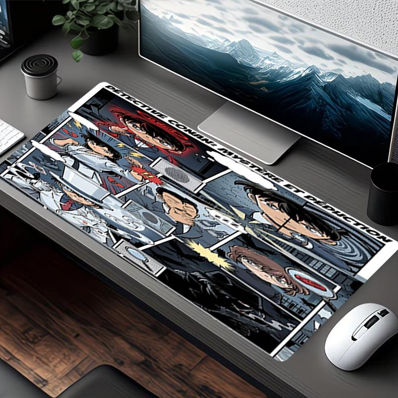 Detective Conan Print Mouse Pad, for Keyboard Pad Laptop PC Mat for Office Home Use, Desk Decor, Perfect Birthday Gift for Gamers