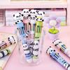 Kugelschreiber in Pandabär-Form Glattes Schreibgefühl Stift 10 Farben in einem Design Druckkugelschreiber für Schule Büro