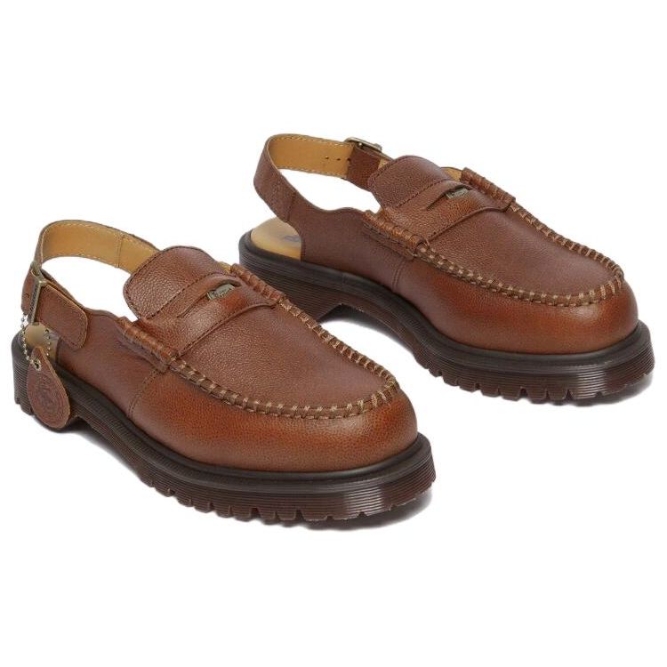 Dr. Martens Comfortable Round Toe Versatile Backless Casual Shoes Women Casual Shoes Brown 31511248