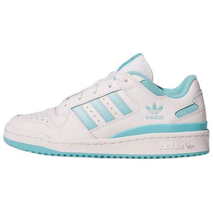 Adidas Originals Forum Comfortable Low-Top Skate Shoes Women Sneakers White Blue JI3258