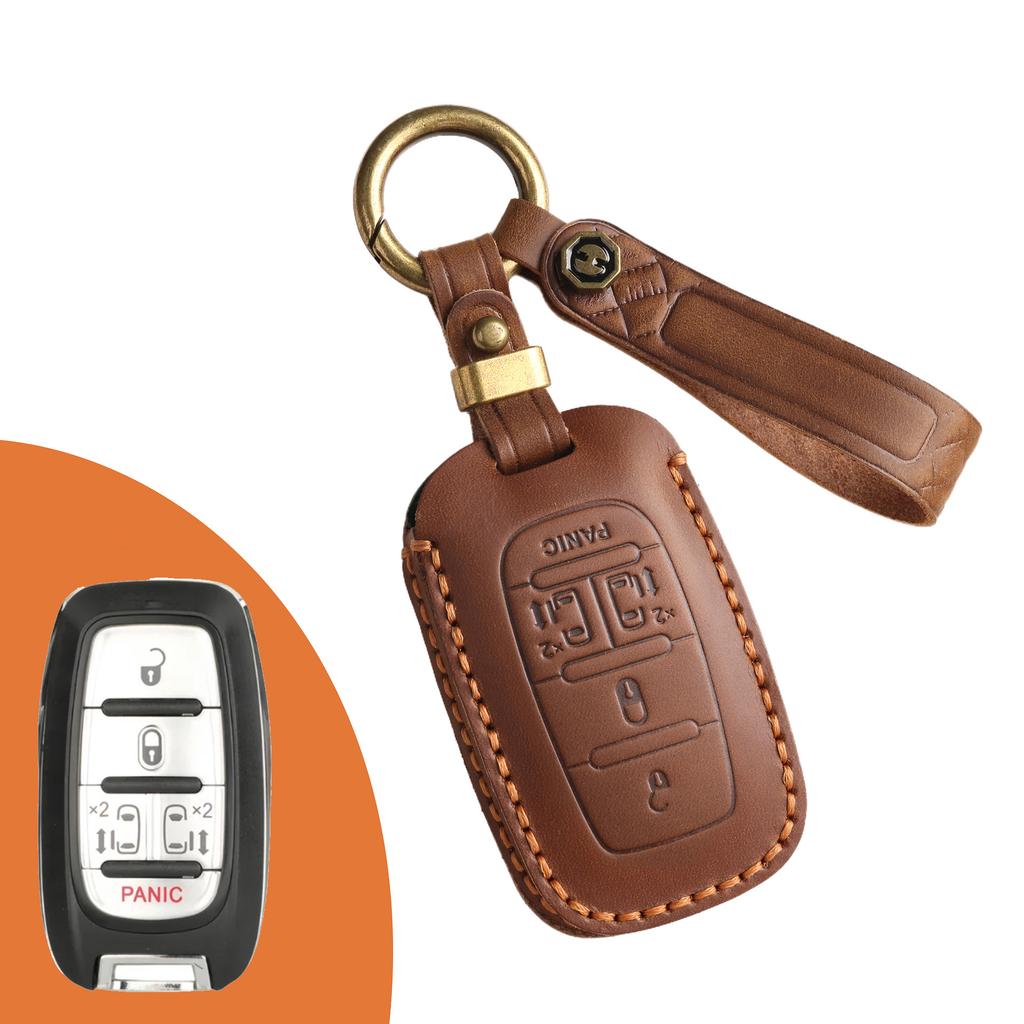 Leather Car Key Cover Is Suitable for Chrysler Dajielong Commercial Vehicle Special Leather Protective Cover