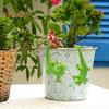 2 Pcs Planter Gecko Statue Hanging Climbing Lizard Figurine Flower Pot Hanger Decoration Resin Gecko for Office Flower Pot Outdoor Plant Decor