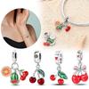 New Copper Colors Orange Watermelon And Cherry Pendant Fit Copper Colors Original Bracelets Diy Birthday Jewelry Gift