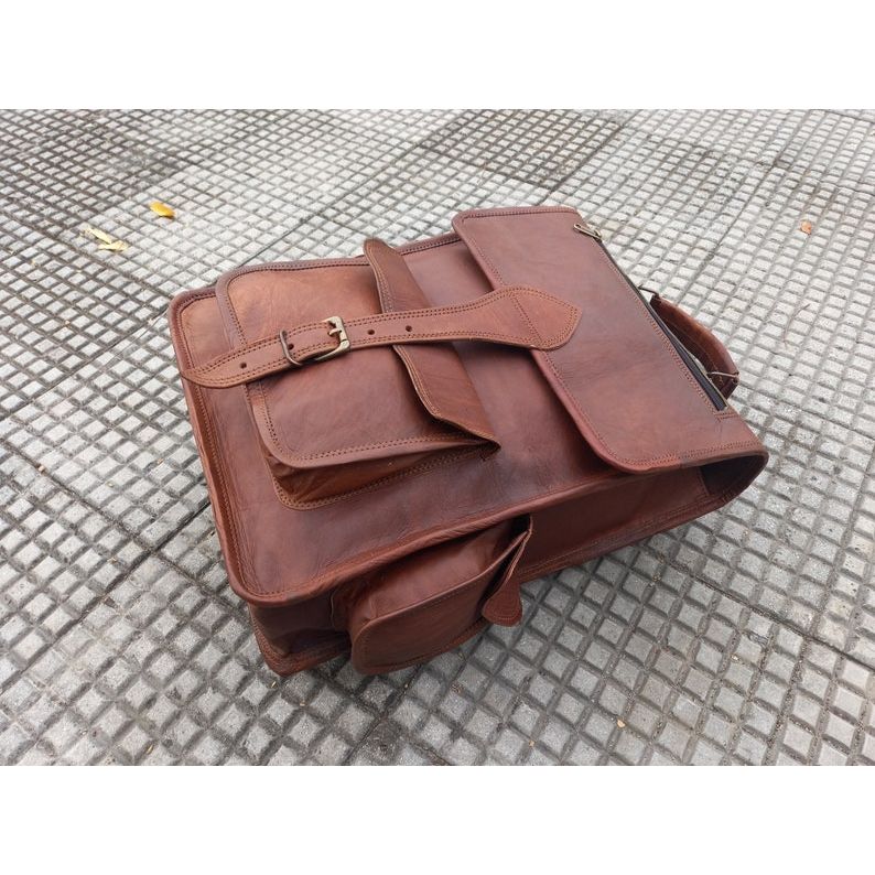 Кожаная сумка ручной работы — фото 5