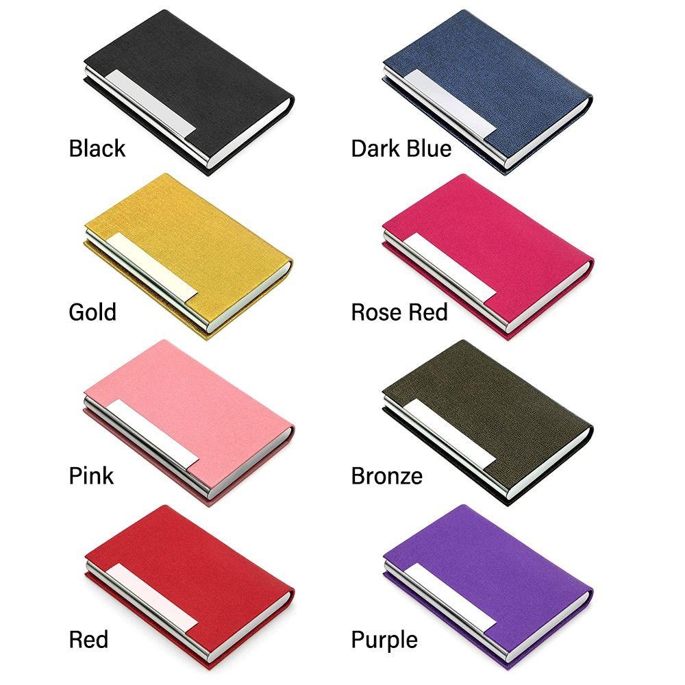 Für Ausweis Kreditkarte PU-Leder Visitenkartenhalter Namenskartenhalter Kartenetui Kartenfach