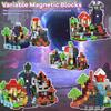 Magnetic Building Blocks Lava Adventure For Kids Boys Girls Ages 3+ Magnet Cube Set STEM Montessori Sensory Toy