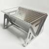 Stainless Steel Folding Charcoal BBQ Grill for Outdoor Camping & Home.