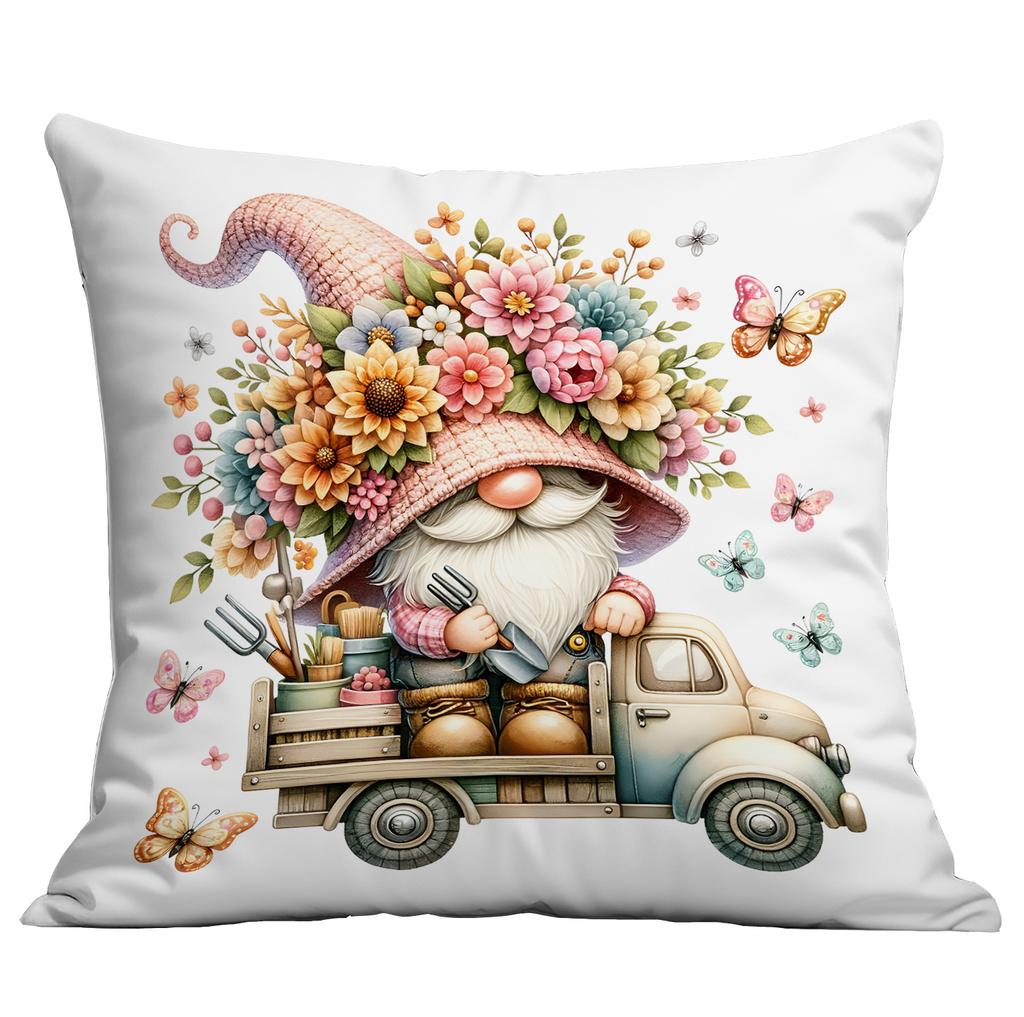 New Watercolor Spring Garden Elf Pillowcase Home Sofa Cushion Pillowcase