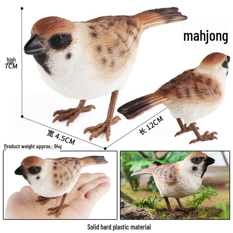 Children s Cognitive Simulation Sparrow Bird Models: Desktop and Garden Decor Ornaments