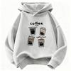 Jungen Mädchen Mode Kaffee Katze Grafik Hoodie Kinder Katze Kinder Sweatshirt Kapuzenpullover Freizeit Kapuzenpullover