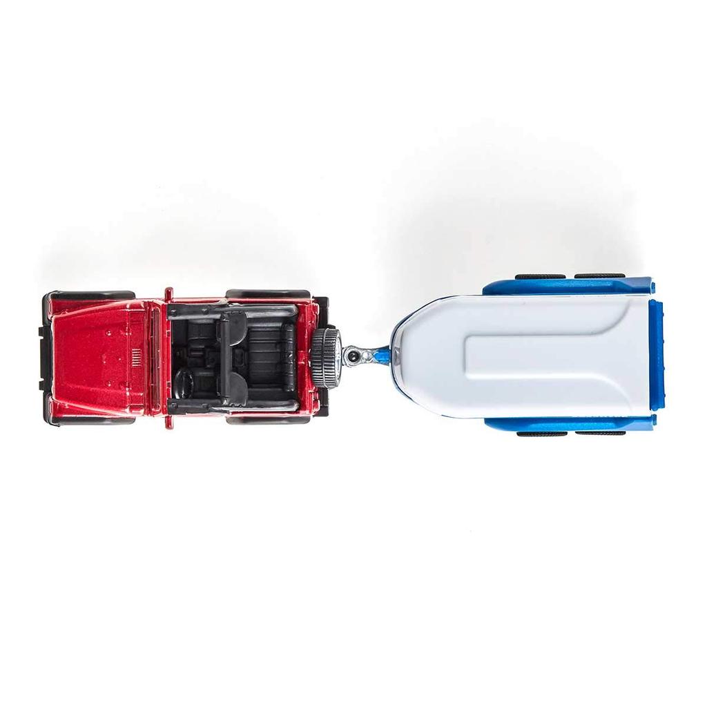 BorneLund SIKU Jeep med hestehenger SK1651