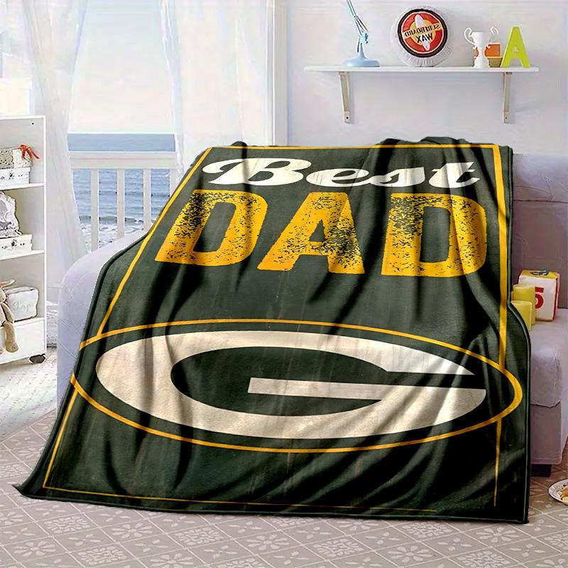 Green Bay Packers Fan Gear Portable Blanket/Soft Blanket Bedding Blanket Suitable for Travel Camping Living Rooms Offices Sofas Fan Gifts