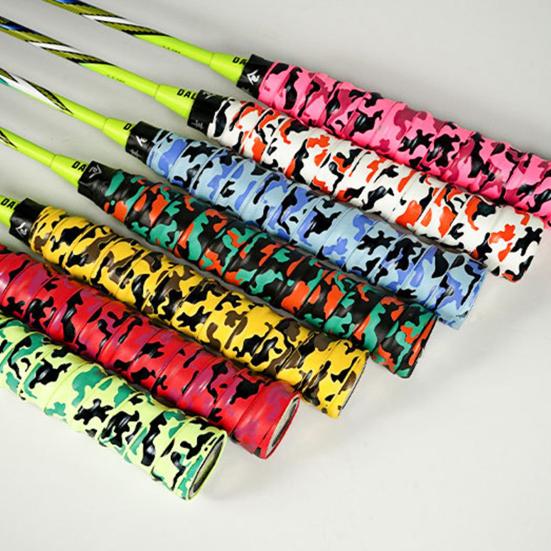Tennis Racket Badminton Racket Grip Tape Overgrip Bright Color Anti-Slip Sweat Absorbent Tennis Racket Grip Sports Supplies