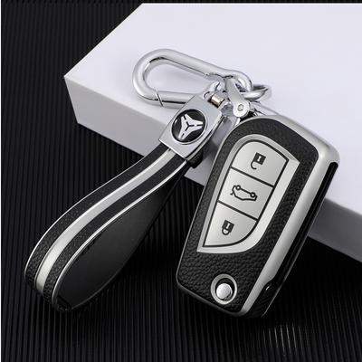 FOR Toyota Corolla Camry Altis Auris Aygo Yaris RAV4 Verso Car Folding Flip Key Case Protective Cover Bag Shell Holder