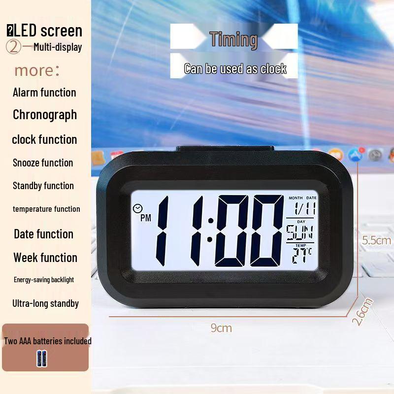 Smart Multi-functional Desktop Alarm Clock with Mute Mode and Long Battery Life