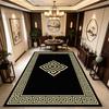 European Style Oriental Light Luxury Living Room Carpet Non-slip Soft Plush Study Rug Fluffy Washable Foldable Coffee Tables Mat