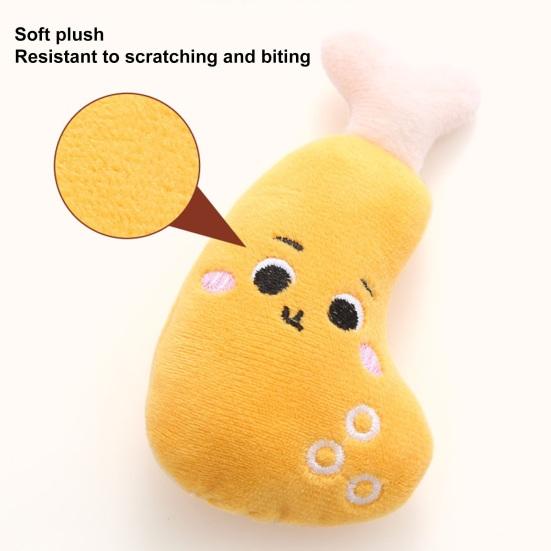 Cat Plush Toy with Adorable Appearance Catnip Fillings Wear-Resistant Teeth Super Soft Cleaning Funny Cat Interactive Toy