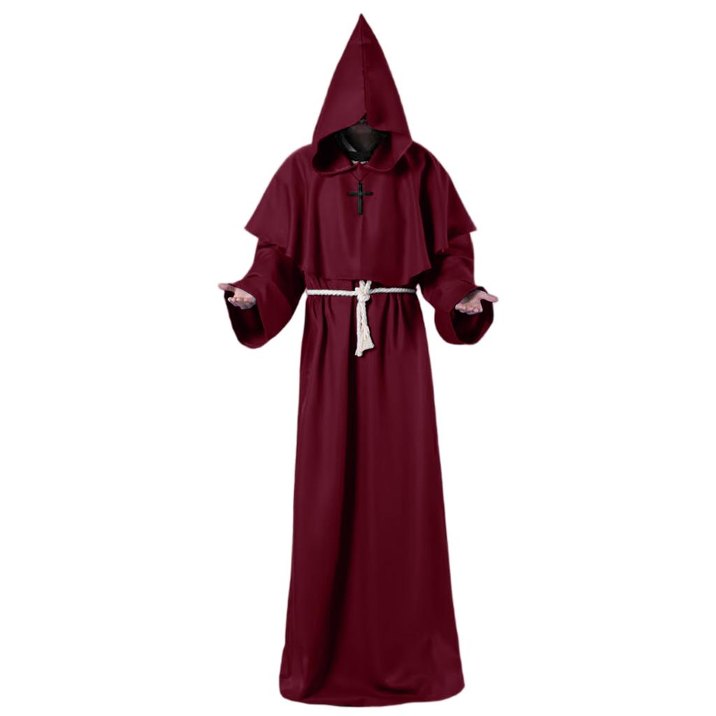 Kapuzenumhang, Priesterkostüm Robe für Cosplay