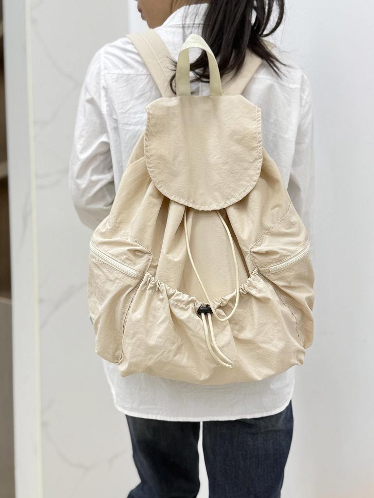 Fashionable Unisex Drawstring Backpack: Practical, Large-Capacity, Lightweight, Washable Fabric, Ideal for Casual Use.