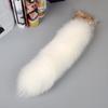 Fashion 40cm Fox Tail Keychain COS Performance Props Beautiful Tassel Key Rings Chain