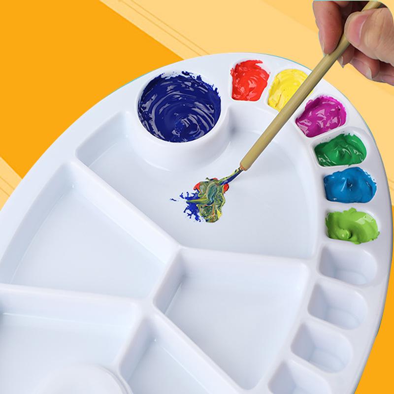 Children's Plastic Color Mixing Palette for Gouache Paints
