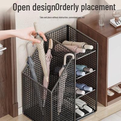 Umbrella Storage Rack with Drain for Entryways & Lobbies