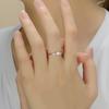 Modian 925 Sterling Silber klassischer Charme Smaragdschliff Zirkonia Fingerringe für Frauen hypoallergener Hochzeitsschmuck