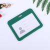Plastic Double Sided Transparent Employees Work School Credential Badge Office Pass Id Card Holder Accessories Lanyard Decor