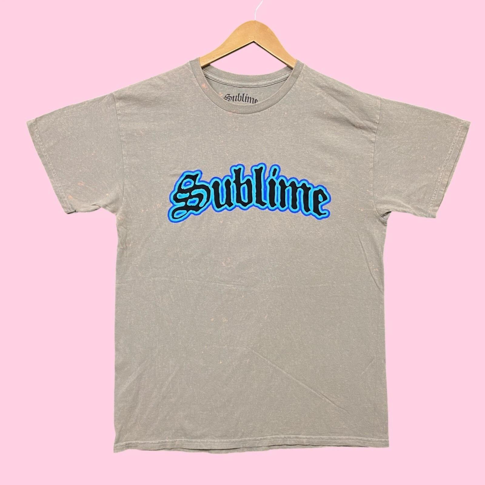 Sublime Burning Heart Rock Band Mineral Wash Tee L L