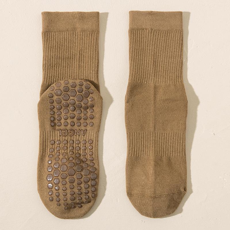 Yoga Socks Women's Professional Anti-slip Sports Mid-calf Socks Spring and Autumn Pilates Fitness Summer Shark Pants Long Socks