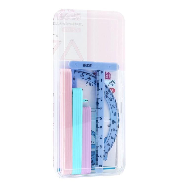 

Hands On Plastic Magnetic Geometry Demonstrator Math Teaching Aid for Student Teacher Classroom Teaching Demonstration розовый