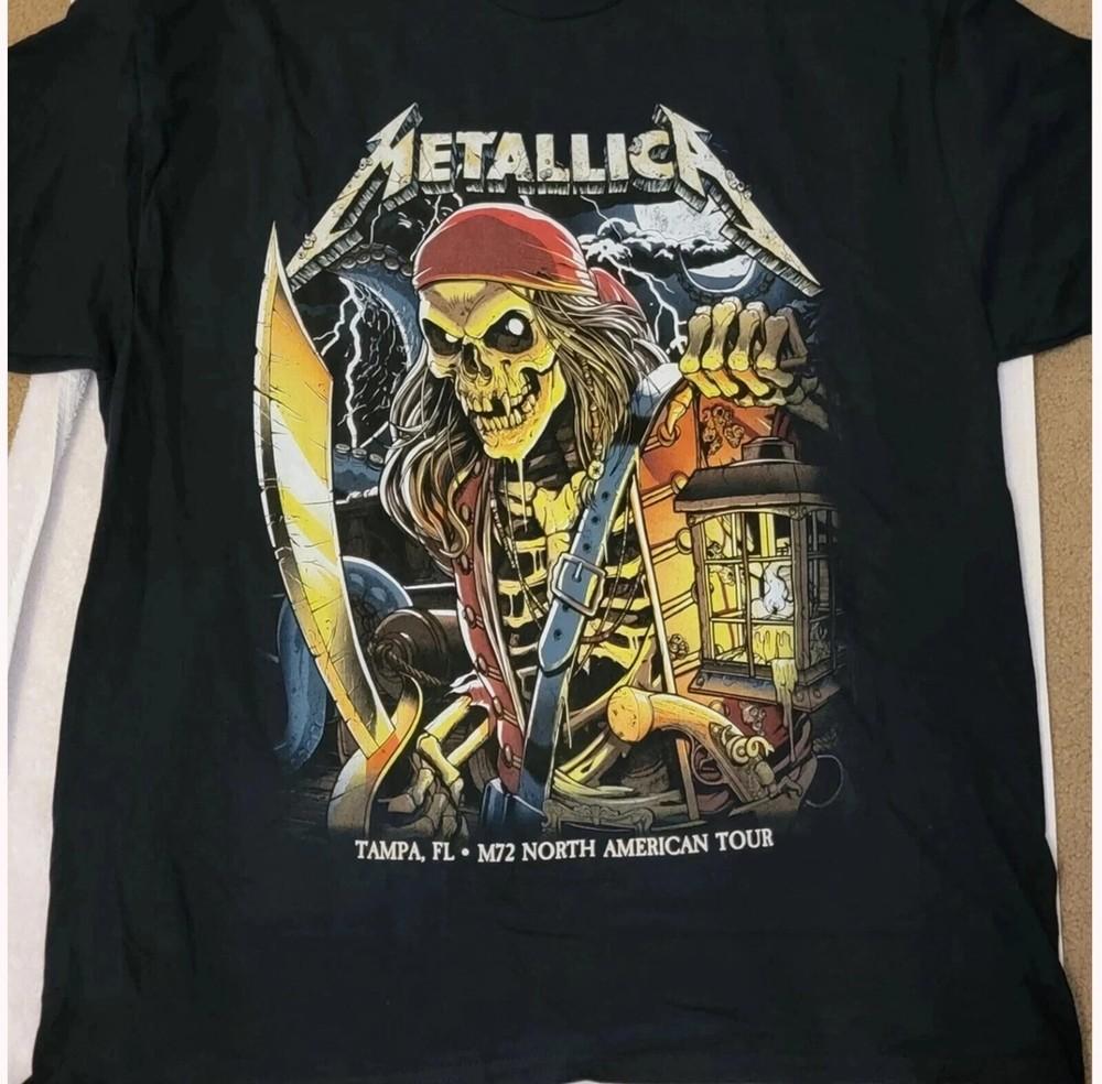 

Metallica M72 Tour Tampa June 8 2025 Raymond James Stadium S-4XL Unisex T-Shirt XXXXL