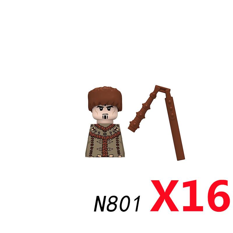 MOC Mittelalterliche Burg Rabe Schwarzer Falke Ritter Figuren Bausteine Infanterie Kriegswaffe Soldat Schild Schwert Rüstung Kinderspielzeug B143