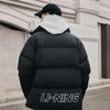 Li Ning Hot Pot Down Jacket Series Letter Zipper Stand Collar Comfortable Breathable Casual Down Jacket Unisex Outerwear Black AYMT293-4