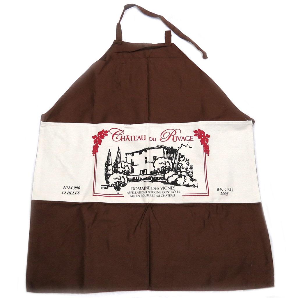 Les Trésors De Lily [P2070] - Kreativní zástěra 'Chateau du Rivage' hnědá