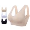 Bras for Women Plus Size Seamless Cotton Breathable Underwear Wireless with Pads Push Up Bra Plus