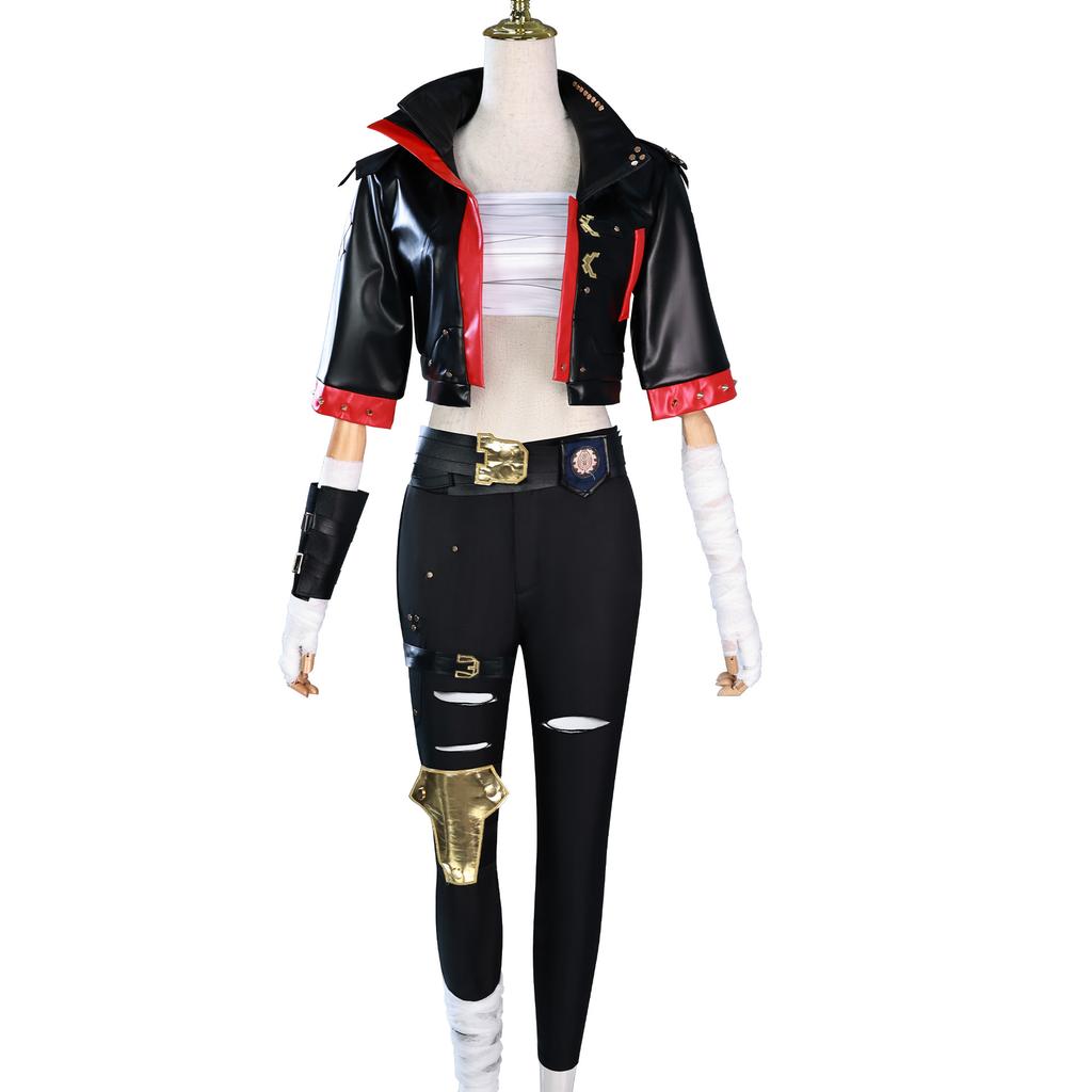 Game Anime Arcane Season 2 Vi Cosplay Costume Uniform Halloween Party for Women Men Carnival Props