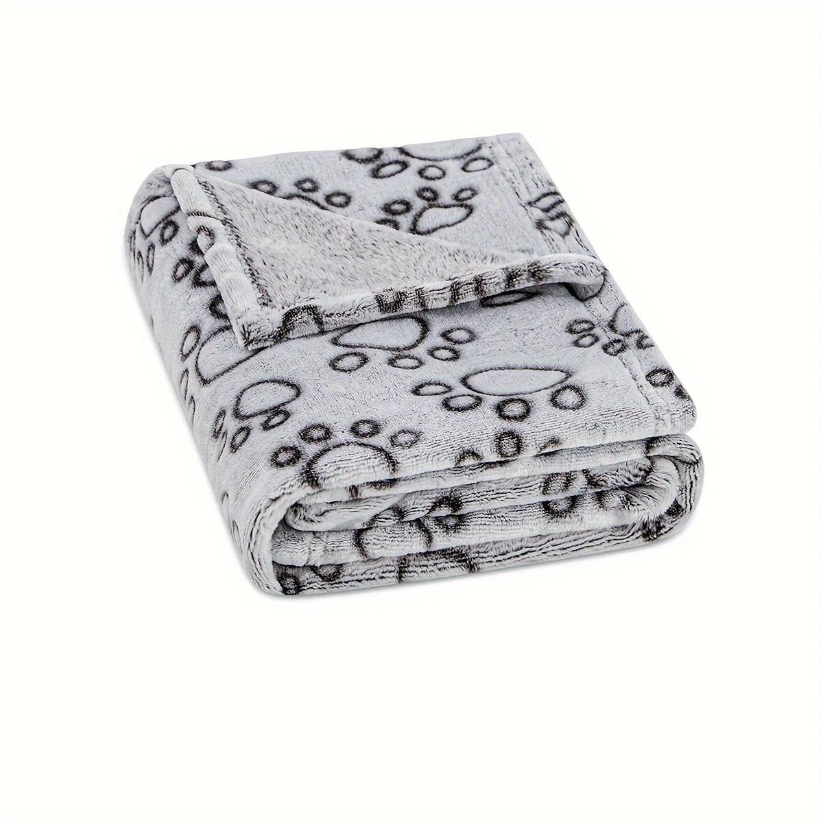 

1pc- pet gray cut footprints blanket dog cat fall/winter sleeping mat XS（old） серый
