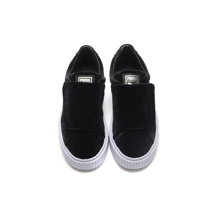 PUMA Basket Platform Strap 'Black And White' Women's 364068-01