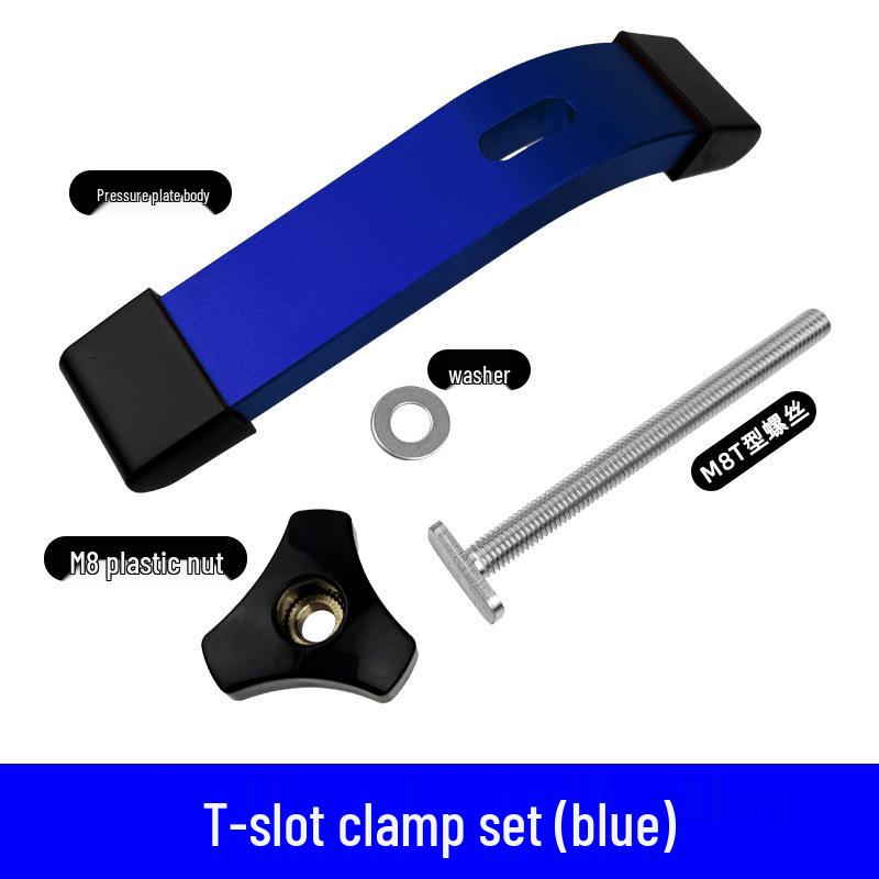 Aluminum Alloy M8 T-Slot Handle Pressure Plate Block Slider Accessories