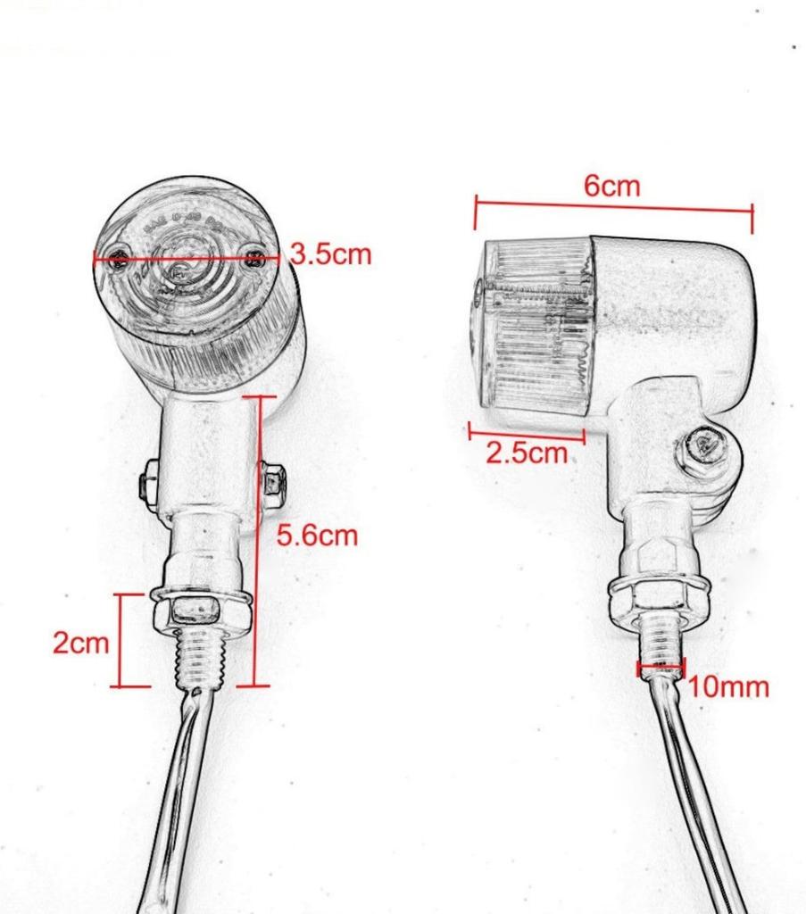 mach9 Turn Signal Replacement Lens Bullet-Shaped (Black) [Used]
