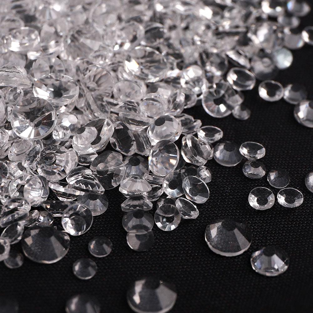 Rhinestones Multi Sizes Colorful Non Hotfix Rhinestone Flat Back Nail Rhinestones for DIY Crafts