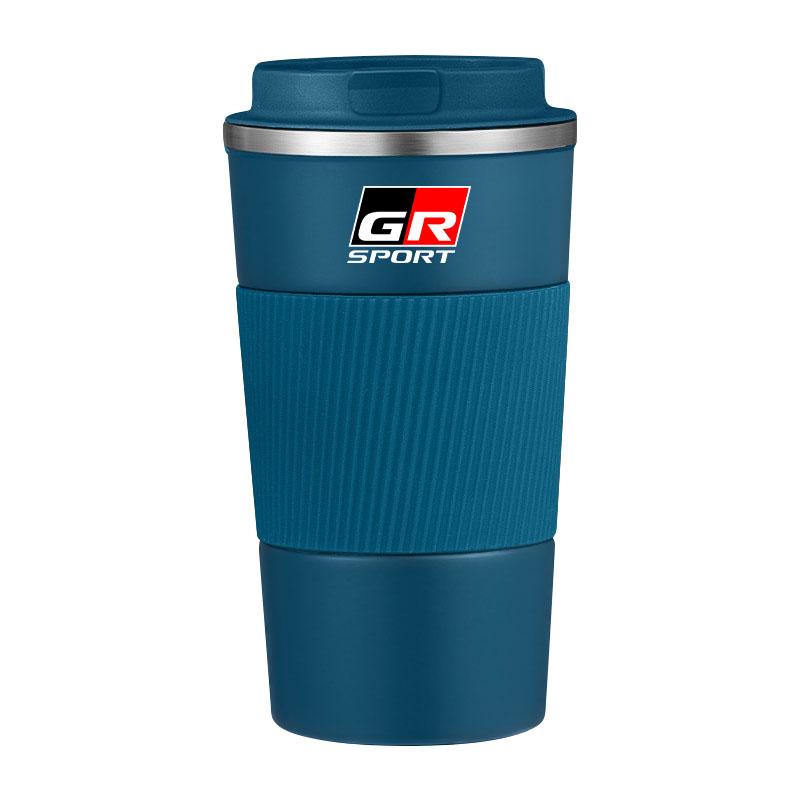 

Термос для кави з нержавіючої сталі з емблемою GR Gazoo Racing, термокухоль для Toyota Rav4 Corolla Camry Aqua Yaris Cross Auris Blue-GR