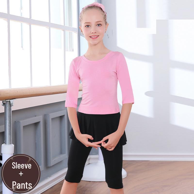 Tanz- & Fitness-Yoga-Kleidung für Mädchen - Gymnastik-Outfit für Kind & Eltern - Frühling bis Herbst
