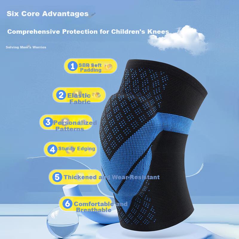 Ousen Kids Basketball Knee Pads Football Sports Professional Knee Protection Anti-Fall Honeycomb Shockproof Gear for Children Playing Basketball