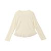 Deesha Girls' Princess Style Ruffled Hem Long-Sleeve T-Shirt