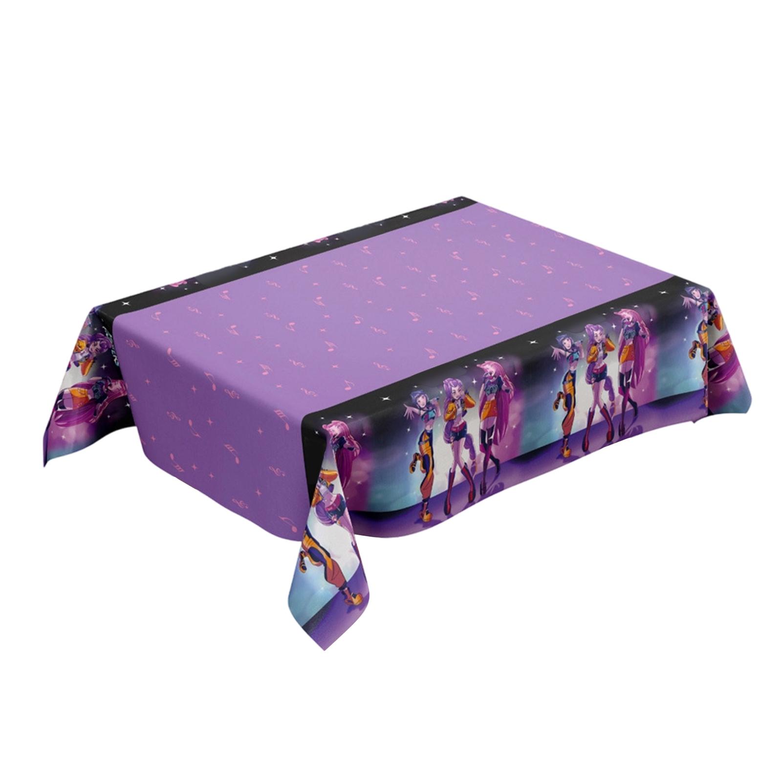 

Tablecloth Disposable Tablecover Birthday Party Supplies For Plates Napkins Kid Boy Baby Shower Rectangle Tables 72X54inch One Size