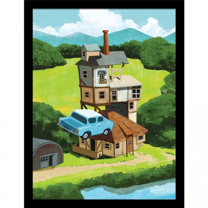 Harry Potter Looking Forward The Burrow Framed Poster