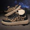 Spring New Leopard Print Designed Retro Fashion Casual Shoes for Women Shallow Mouth Comfortable Versatile Chunky sneakers