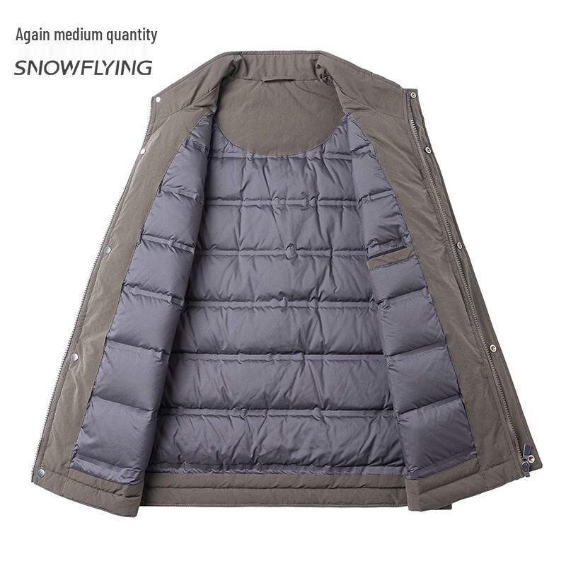 Xuezhongfei Men's Stand-Collar Down Vest - Utility Style